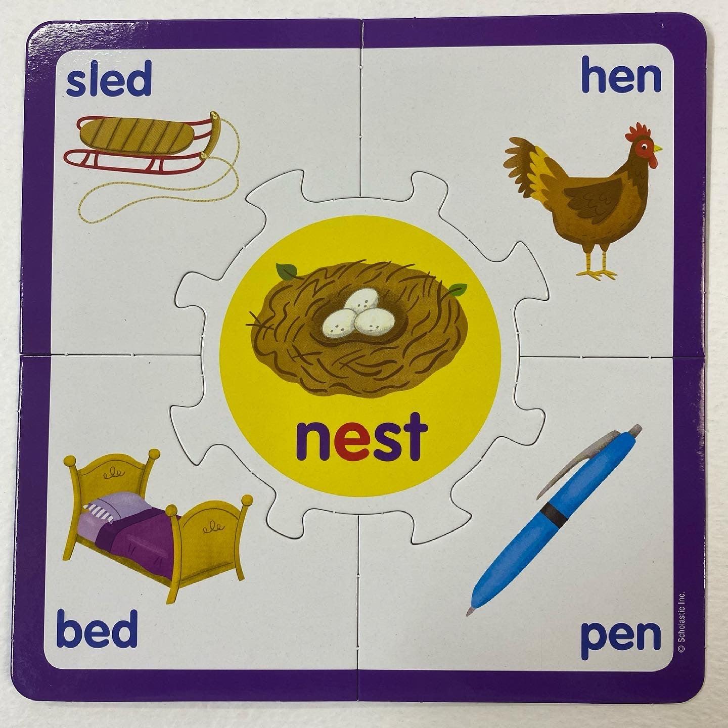 Learning Puzzles: Vowel Sounds Build Early Literacy Skills Grades PK-1 - Spectrawide Bookstore