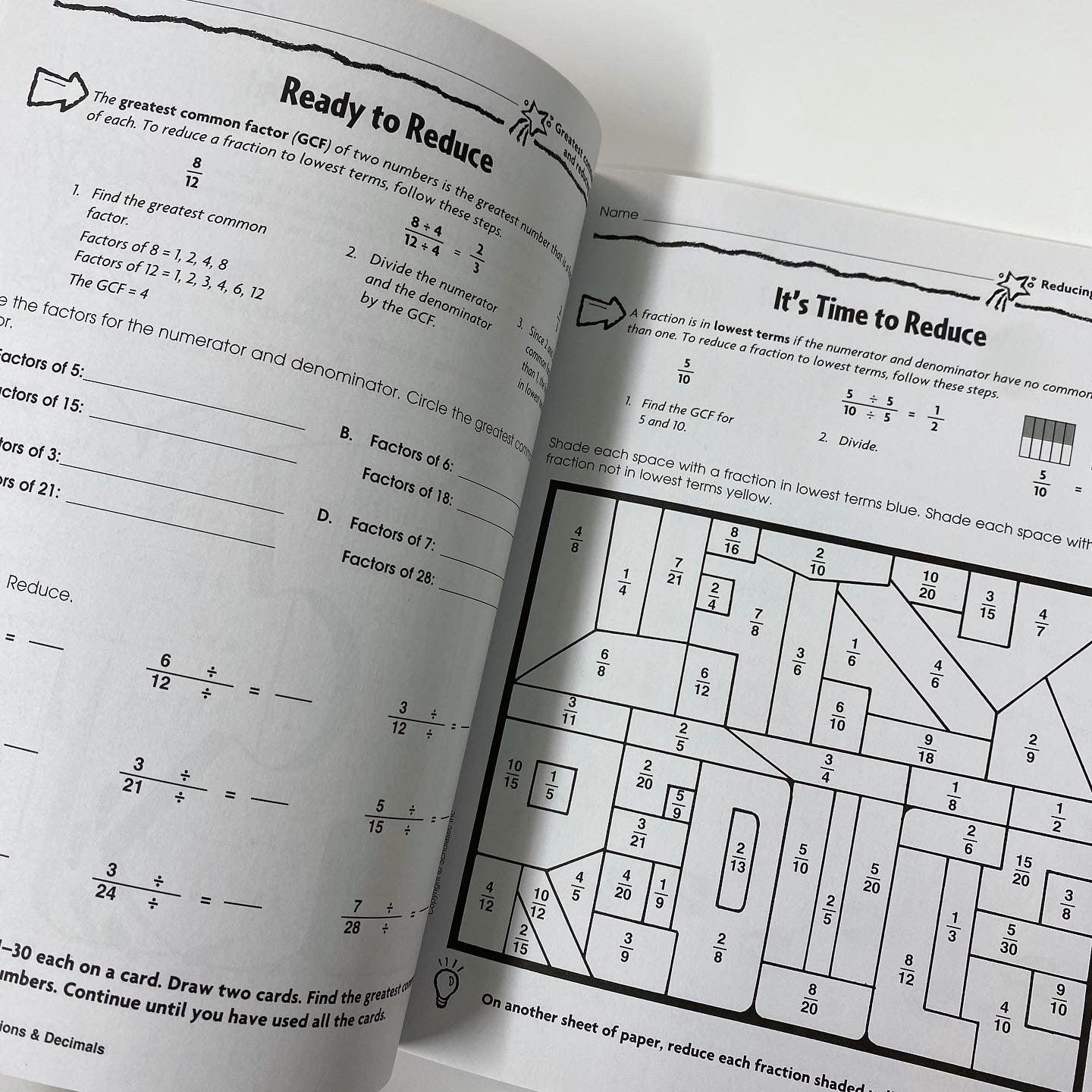 Scholastic Success With Fractions & Decimals Grade 5 Workbook - Spectrawide Bookstore