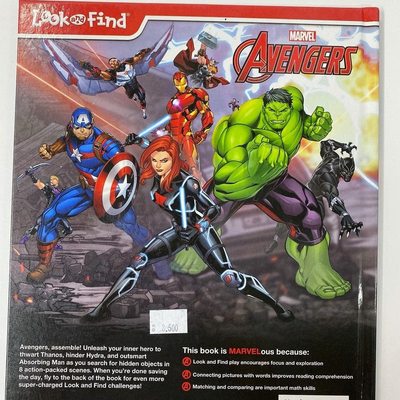 Marvel Avengers Assemble Play Pack 3 yrs.+ Set coloring book, crayons,  stickers