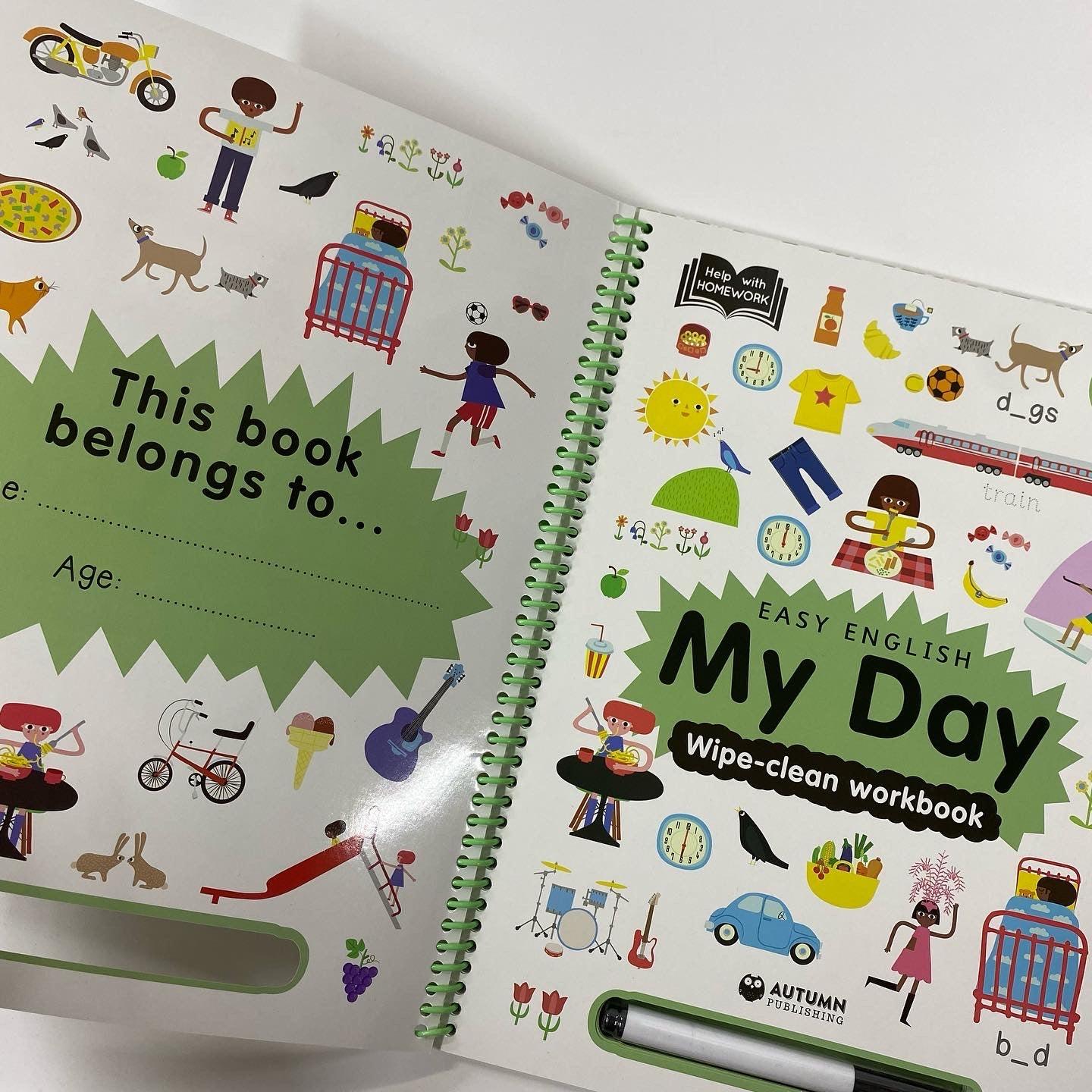 Help with Homework 3+ - Easy English My Day - Wipe-clean Workbook - Spectrawide Bookstore