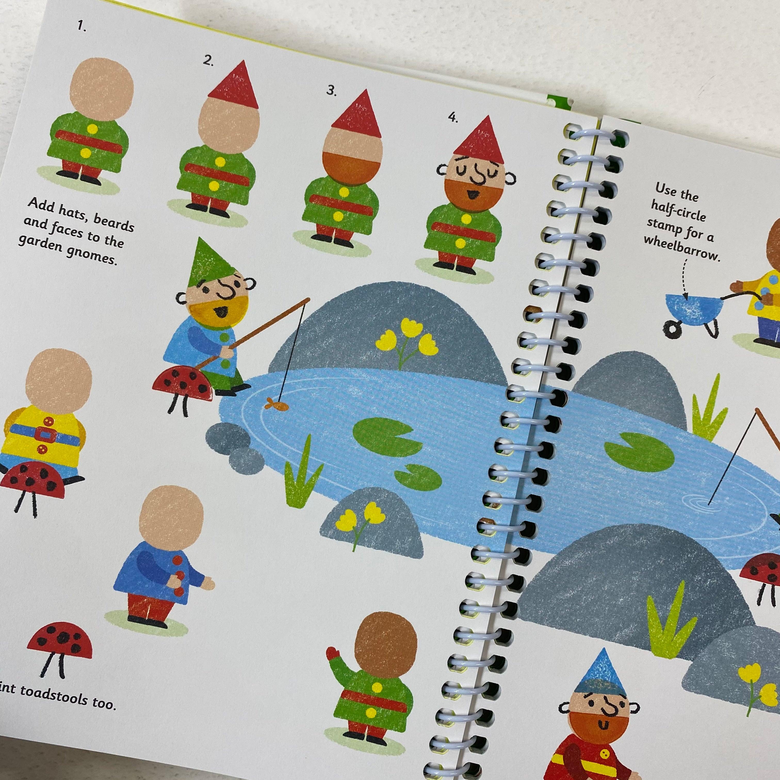 USBORNE - Rubber Stamp Activities Garden - Spectrawide Bookstore