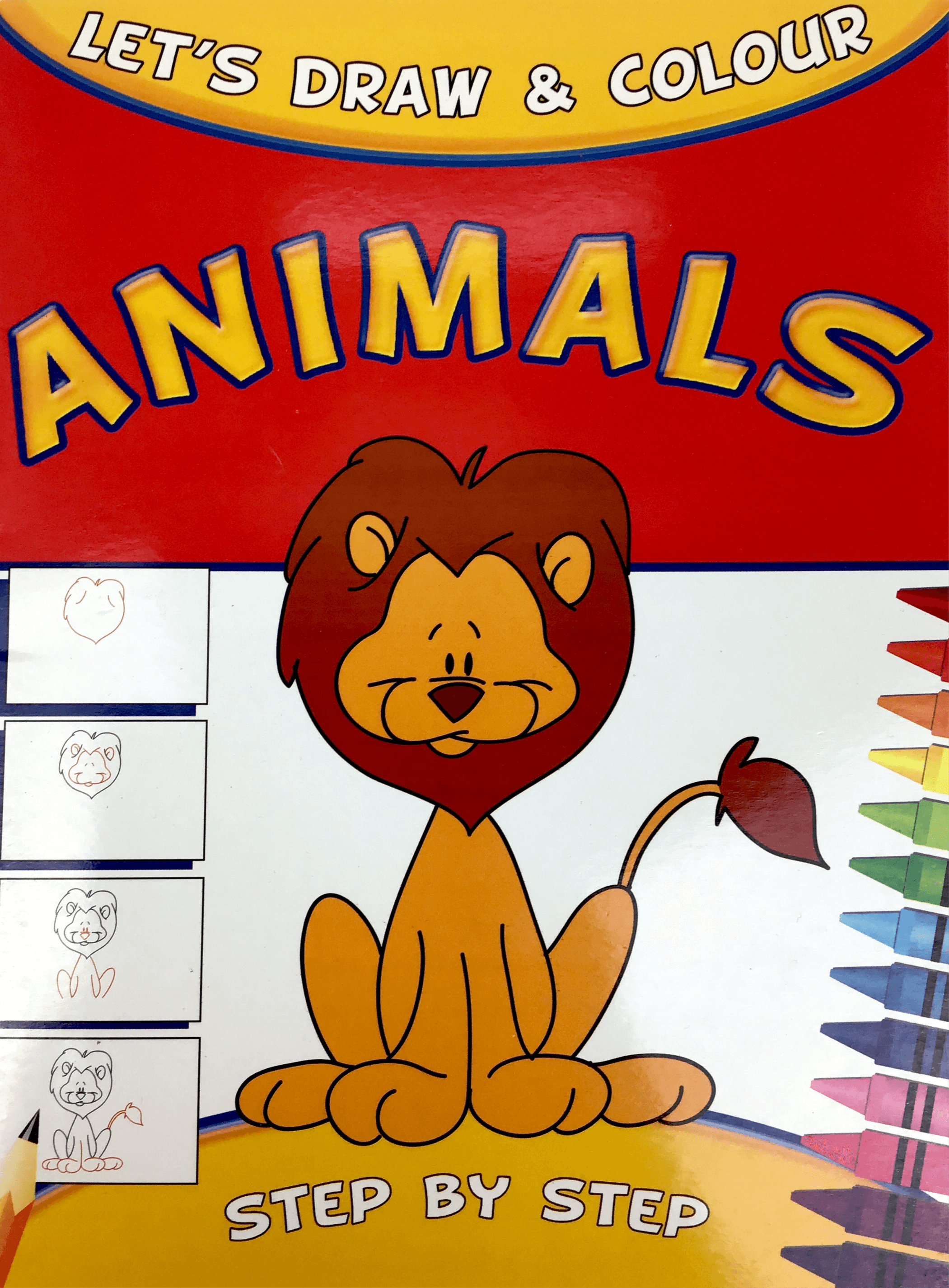 Draw Colour Let's Draw & Colour Step By Step - Animals