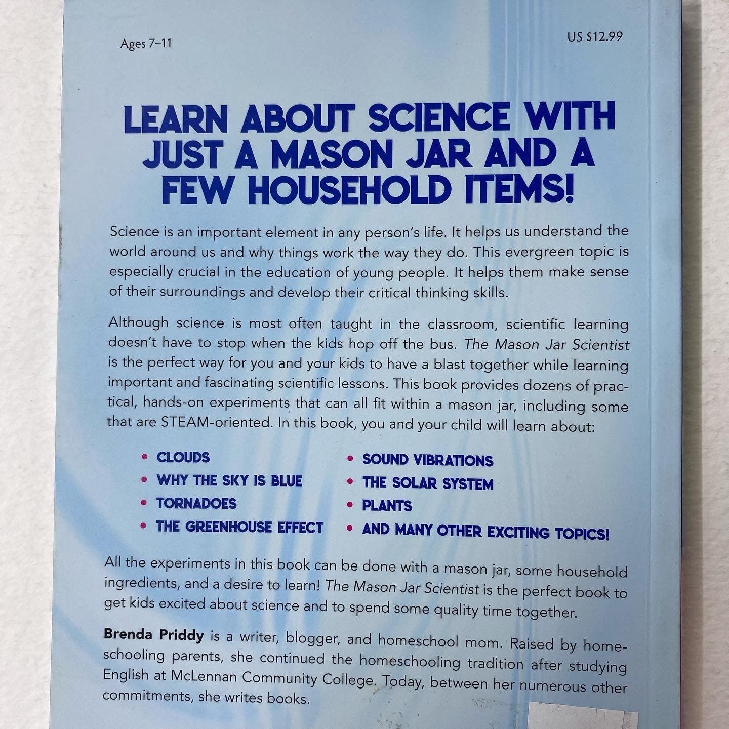 The Mason Jar Scientist - 30 Jarring STEAM-Based Projects - Spectrawide Bookstore