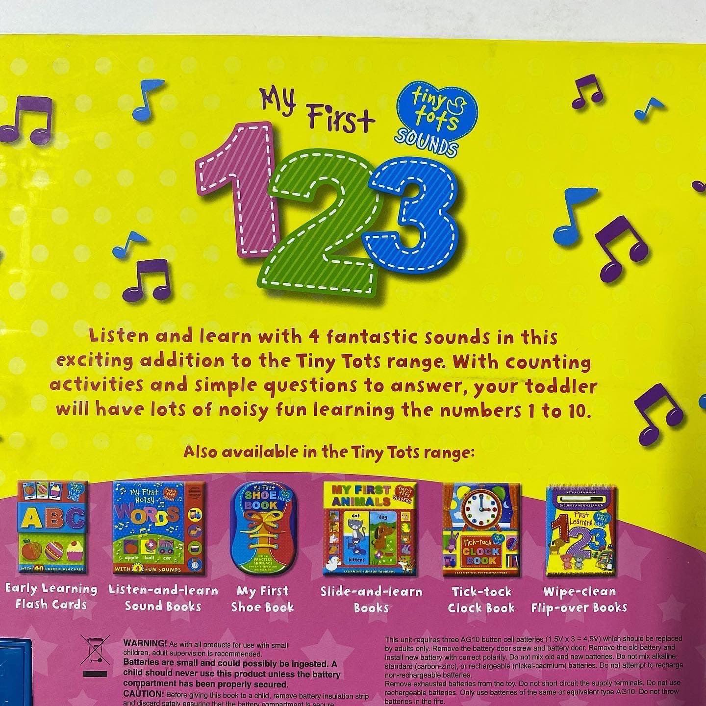 Tiny Tots Sounds - My First 123 with 4 Fun Sounds - Spectrawide Bookstore