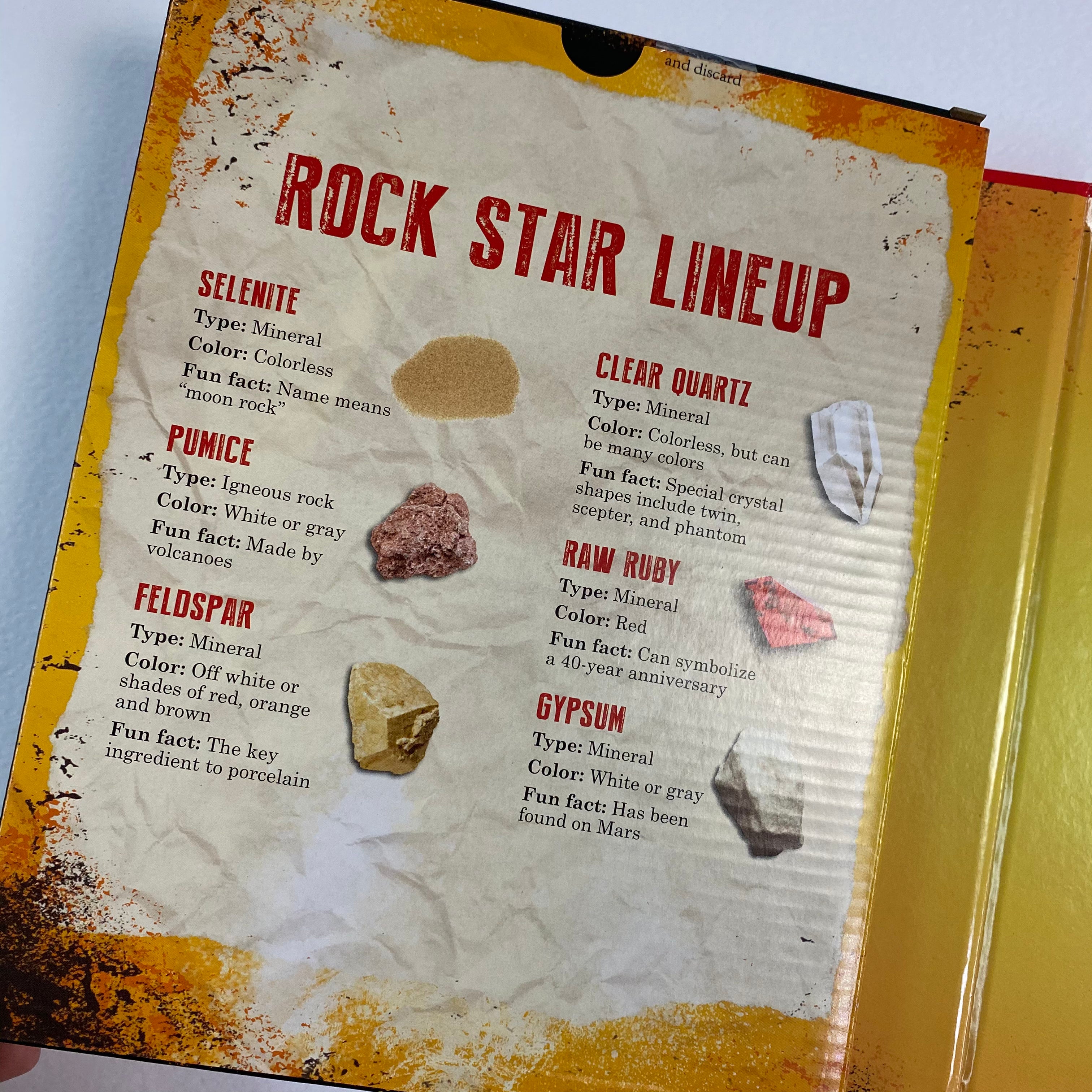 READY TO LEARN - ROCK STARS! - SUPERSIZED FACT BOOK AND COLLECTABLE ROCK - Spectrawide Bookstore