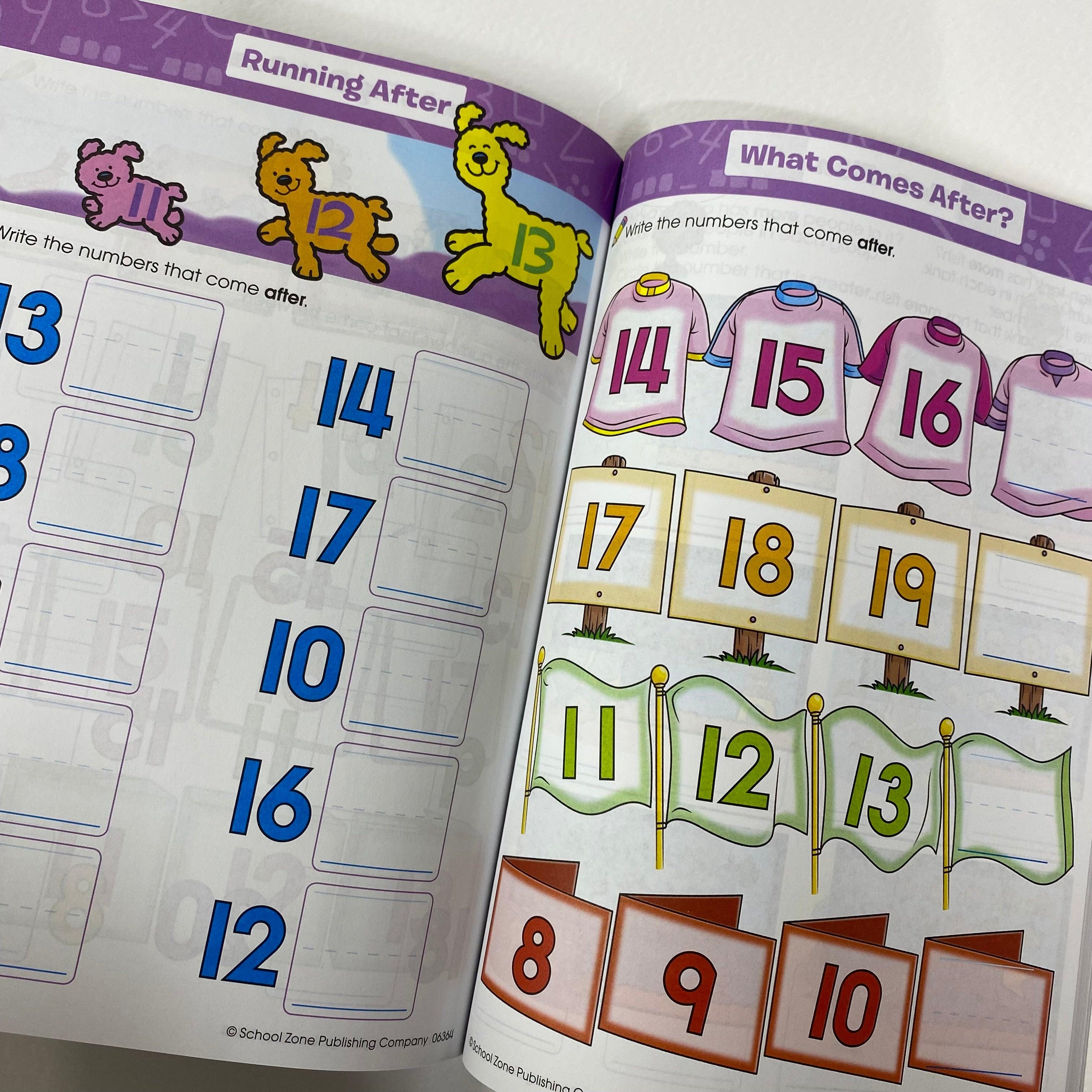School Zone Big Math K-1 Workbook Ages 5-7 - Spectrawide Bookstore