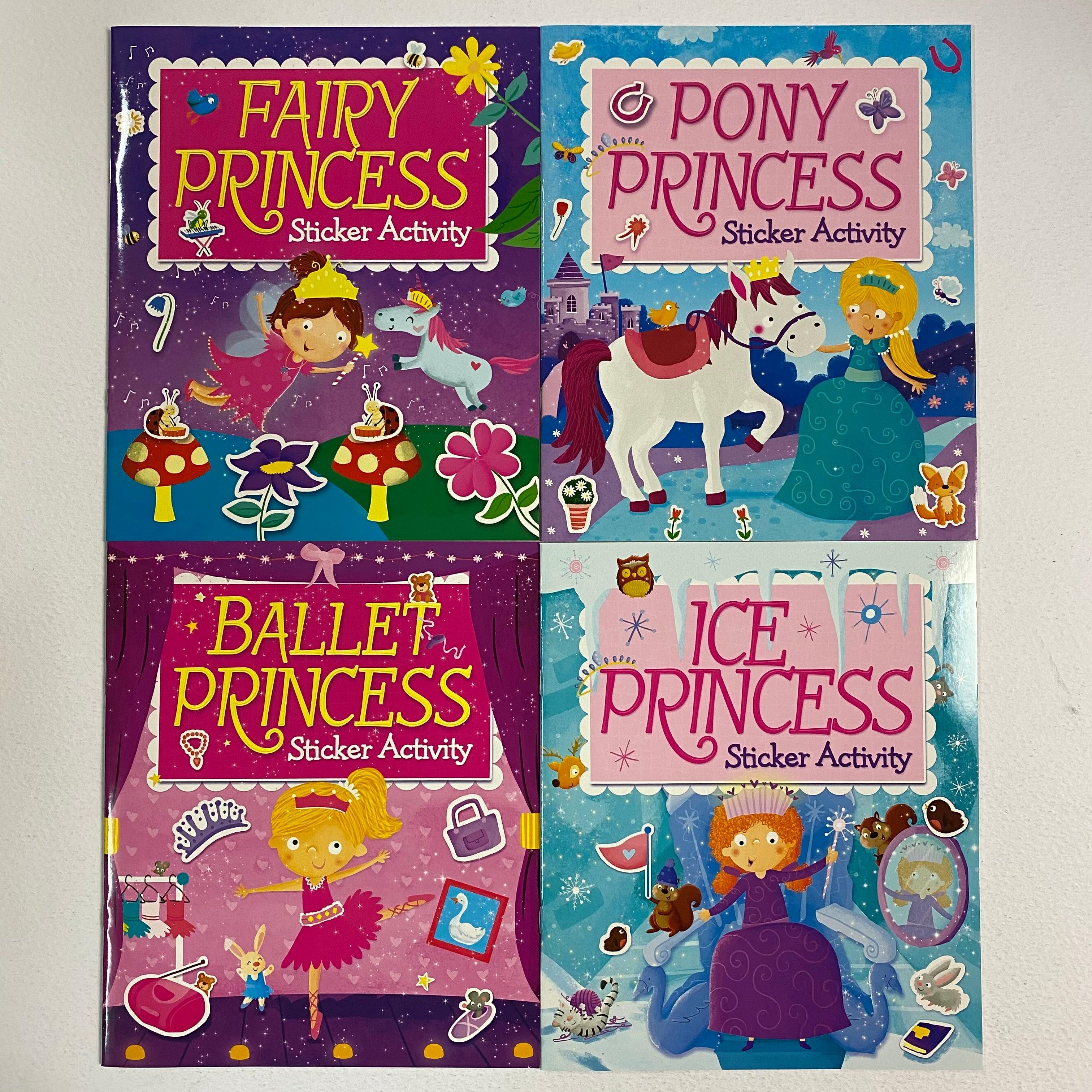 PRINCESS STICKER ACTIVITY Carry Case (4 Books) - Spectrawide Bookstore