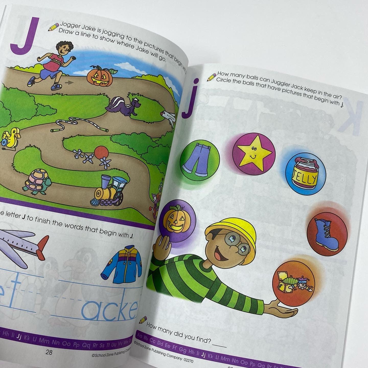 School Zone A Get Ready! Book Alphabet Ages 3-5 - Spectrawide Bookstore