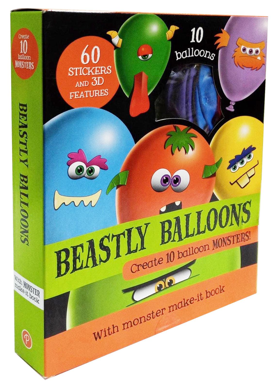 BEASTLY BALLOONS - Create 10 balloon MONSTERS! - With Monster Make-It Book - Spectrawide Bookstore