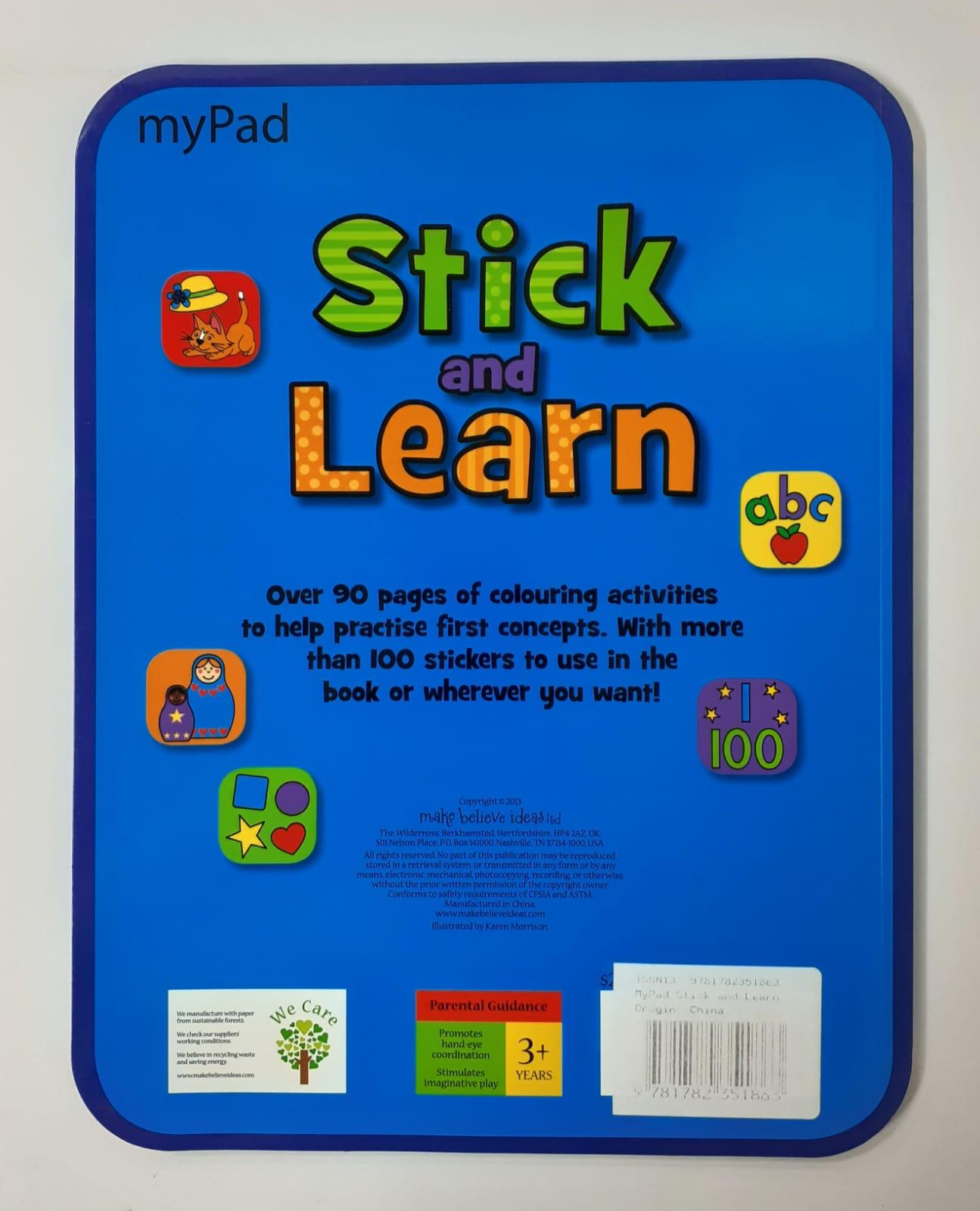 MYPAD - Stick and Learn - Spectrawide Bookstore