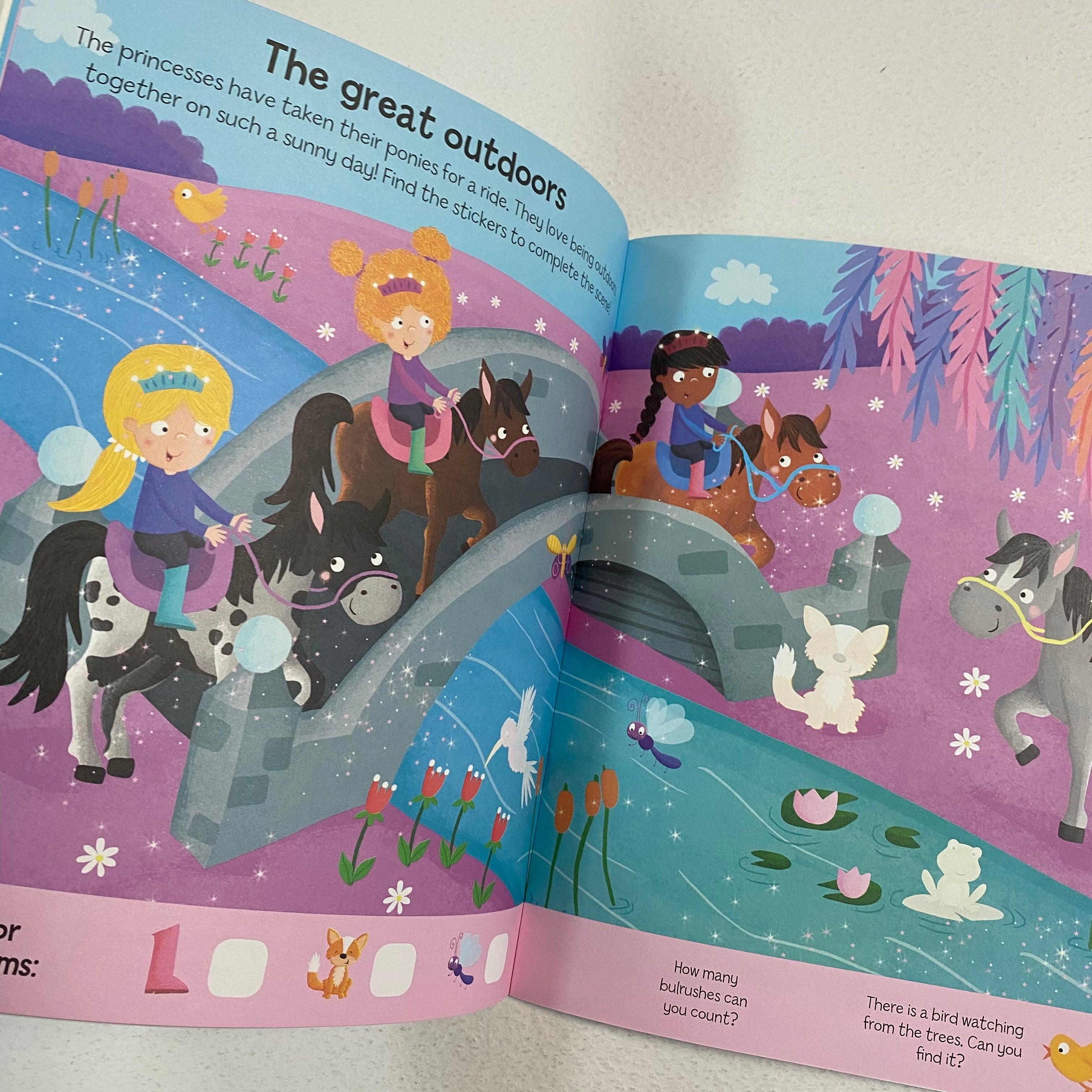 PRINCESS STICKER ACTIVITY Carry Case (4 Books) - Spectrawide Bookstore