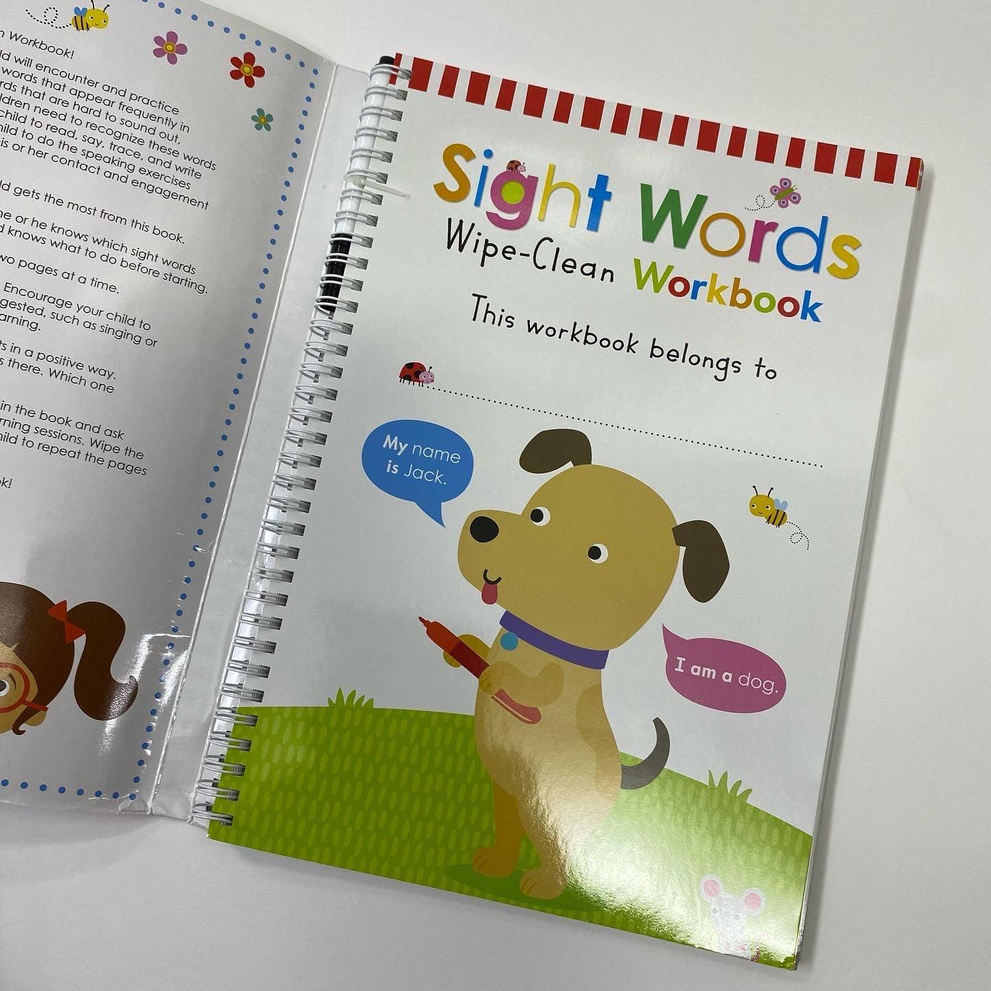 Scholastic Early Learners - Sight Words (Wipe-Clean Workbook) - Spectrawide Bookstore