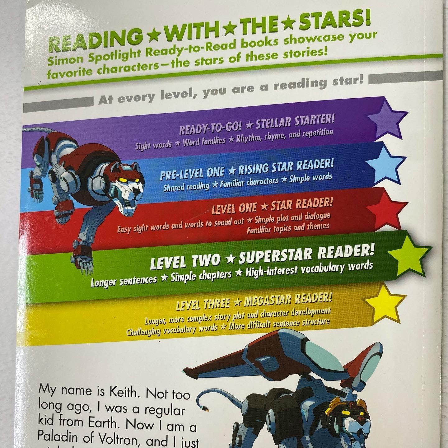 Ready-to-Read, Level 2 - Keith’s Story - Voltron Legendary Defender - Spectrawide Bookstore