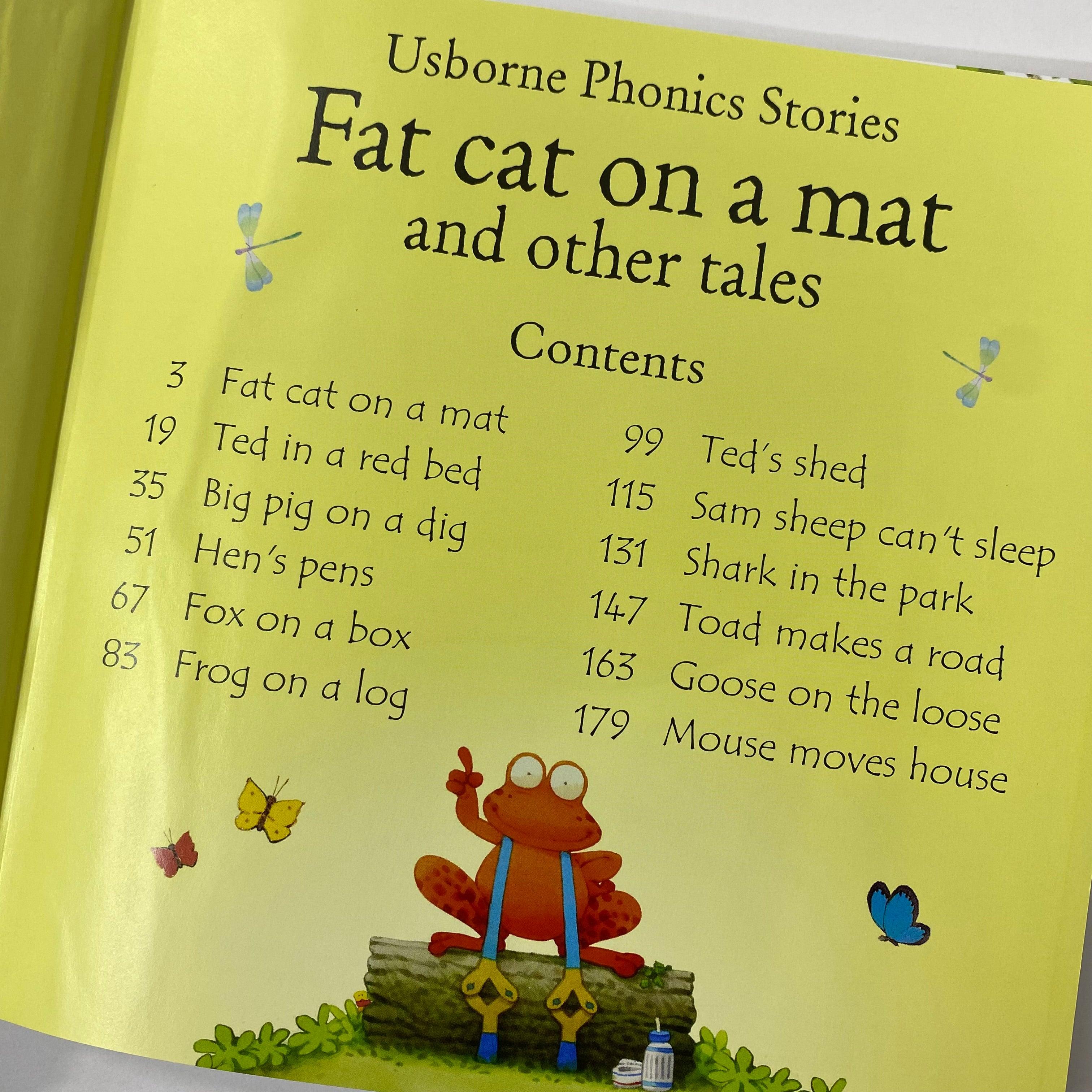 USBORNE - Phonics Stories - Fat Cat on a Mat and Other Tales with an AUDIO CD - Spectrawide Bookstore