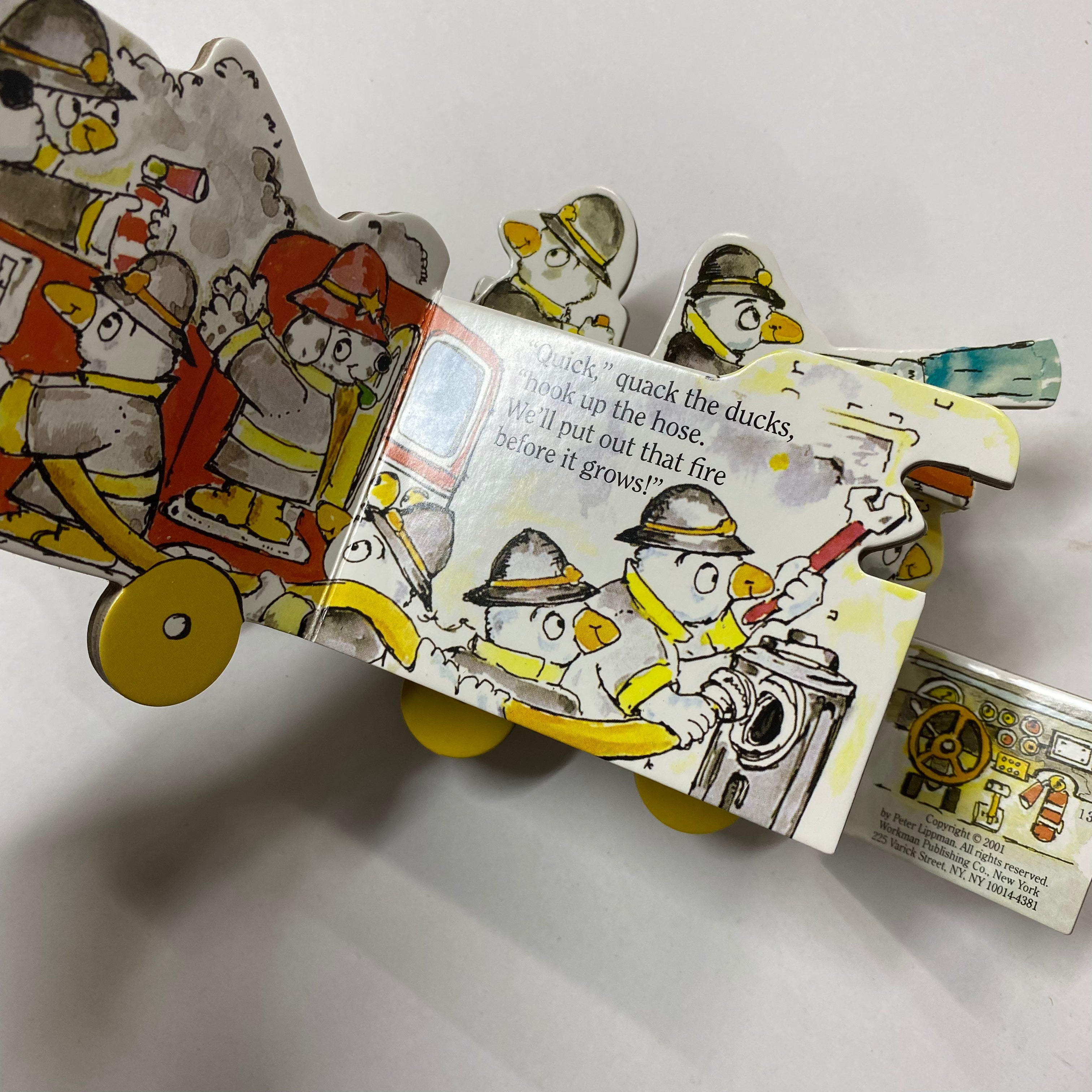 Mini Wheels Book - Fire Engine No.1 - Spectrawide Bookstore