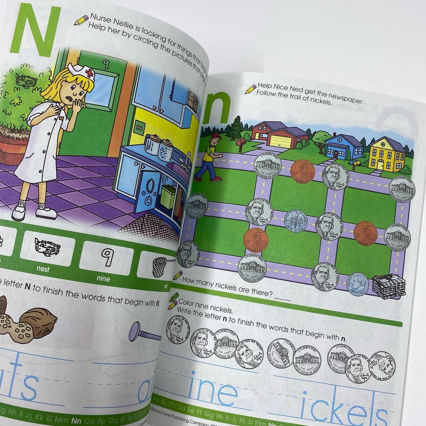School Zone A Get Ready! Book Alphabet Ages 3-5 - Spectrawide Bookstore