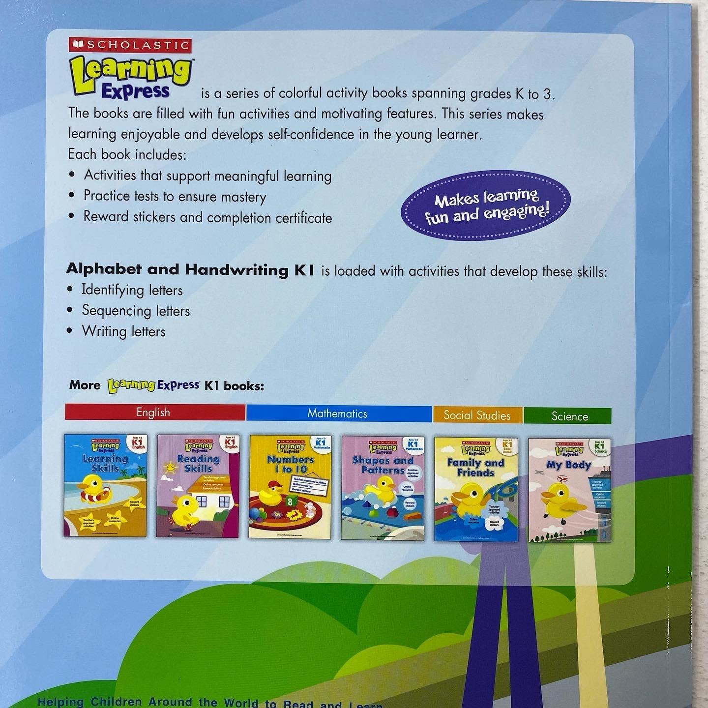 Scholastic Learning Express K1 English Alphabet and Handwriting - Spectrawide Bookstore