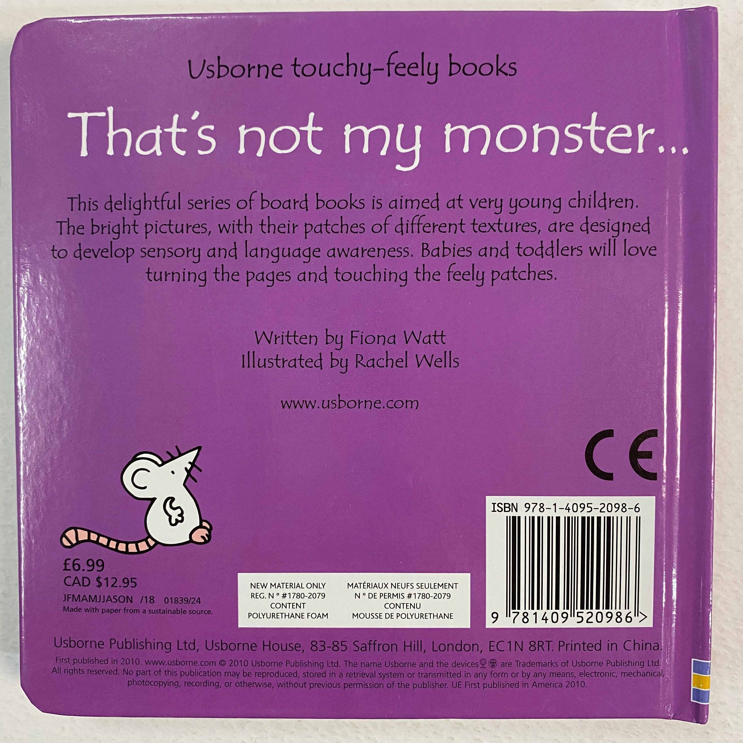 USBORNE - That's not my Monster - Spectrawide Bookstore