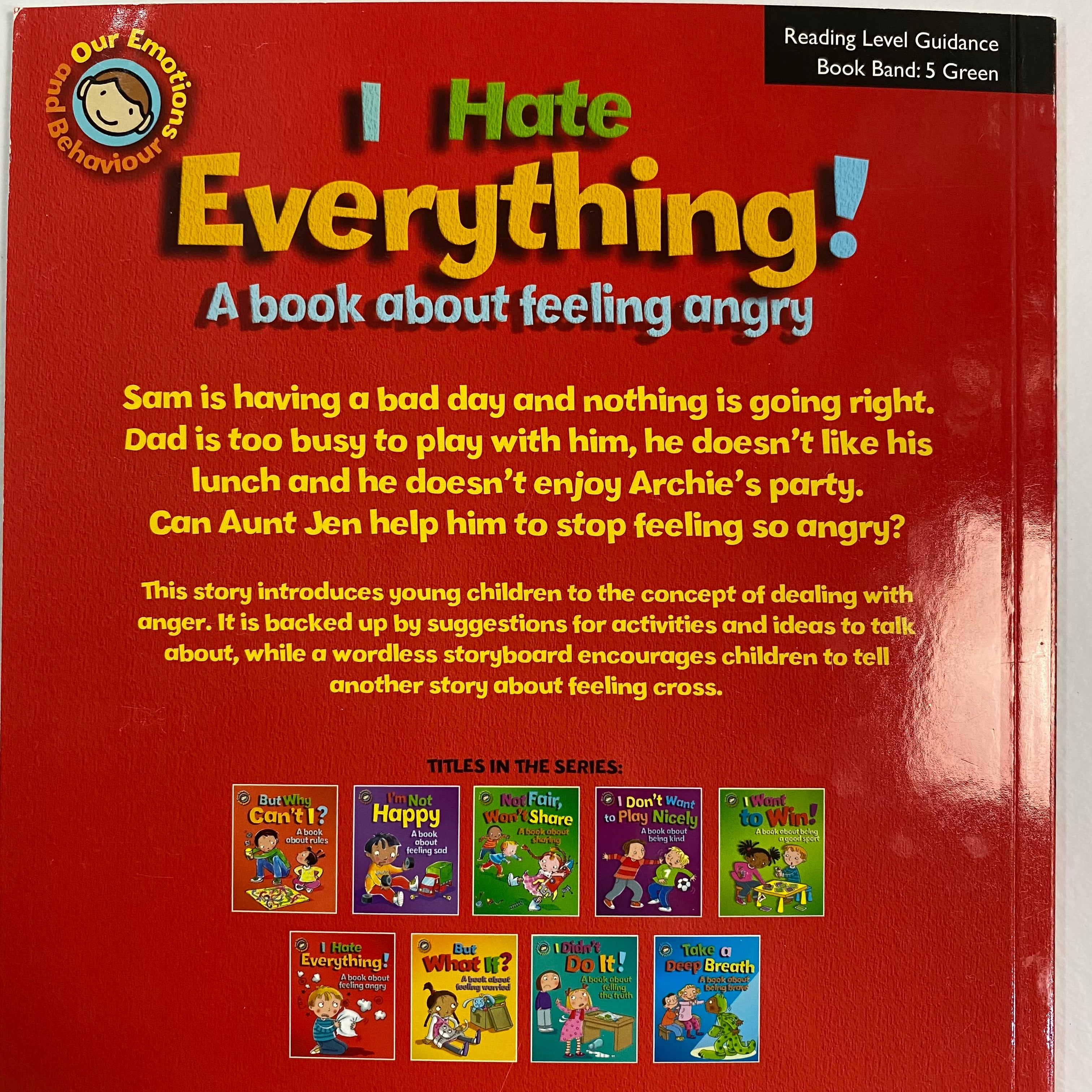 I Hate Everything! - A book about feeling angry - Spectrawide Bookstore