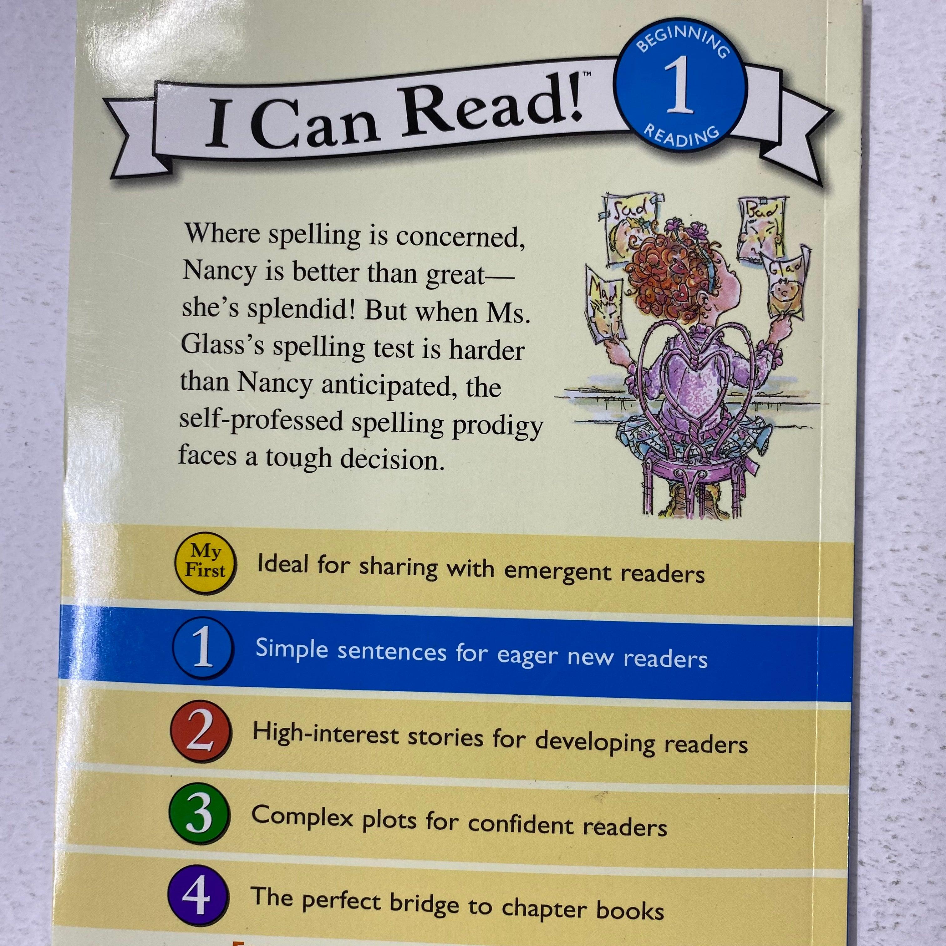 I Can Read Level 1 - Fancy Nancy Splendid Speller - Spectrawide Bookstore