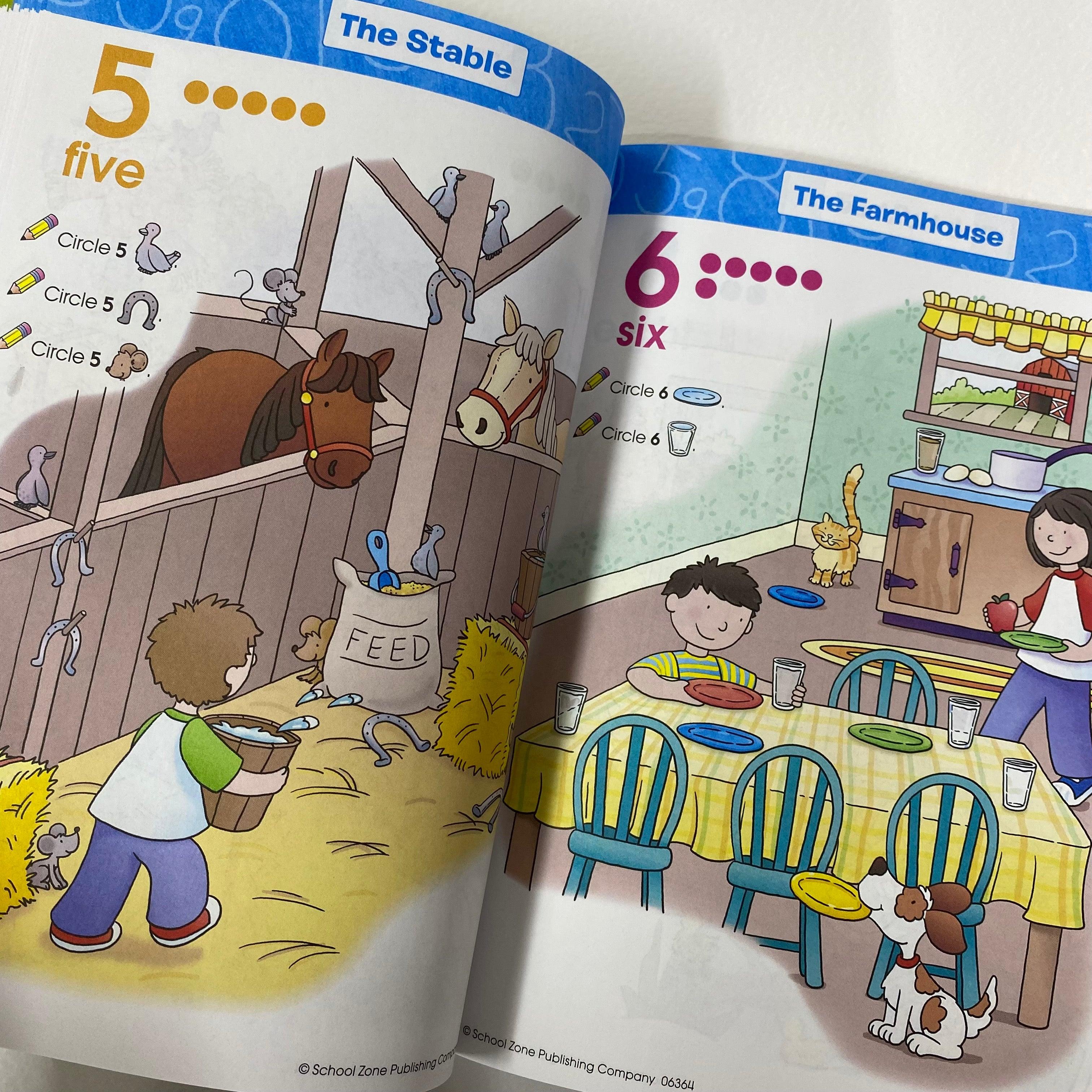 School Zone Big Math K-1 Workbook Ages 5-7 - Spectrawide Bookstore