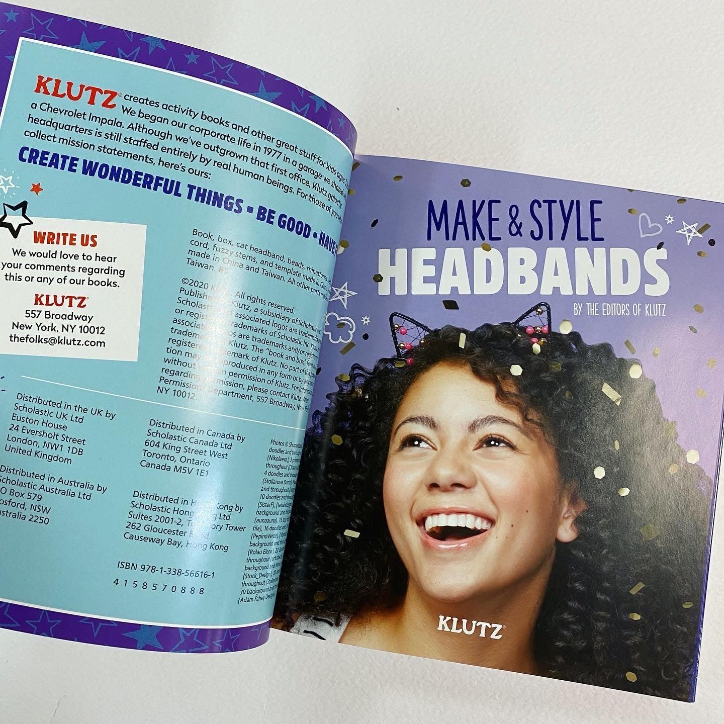 KLUTZ - Make & Style Headbands over 10 styles to wear - Spectrawide Bookstore