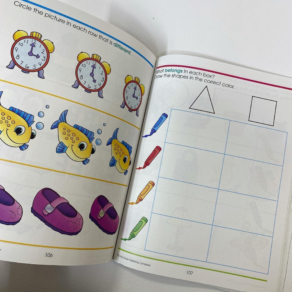 School Zone - Preschool Workbook & Educational DVD, Activities, Storie