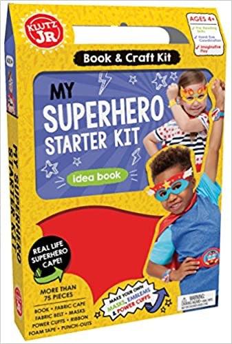 KLUTZ JR - Book & Craft Kit - MY SUPERHERO STARTER KIT - idea book - Spectrawide Bookstore