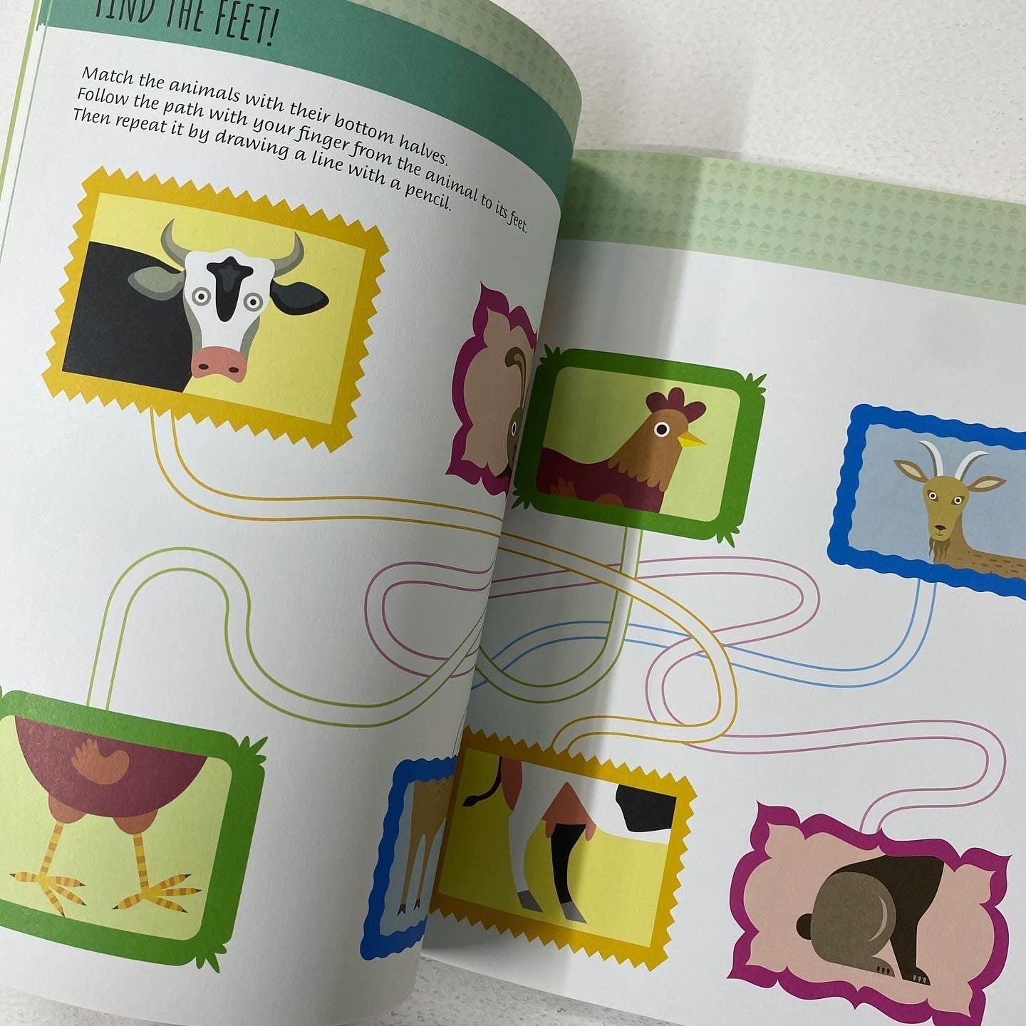 The Montessori Method - Farm A Preschool Activity Book - Spectrawide Bookstore