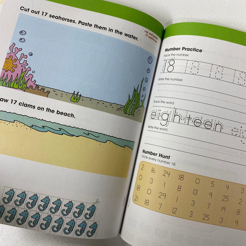 Reading & Math Jumbo Workbook Grade K