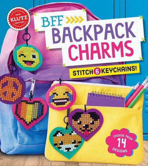 KLUTZ - BFF BACKPACK CHARMS - STITCH 6 KEYCHAINS! (Book and Craft Kit) - Spectrawide Bookstore