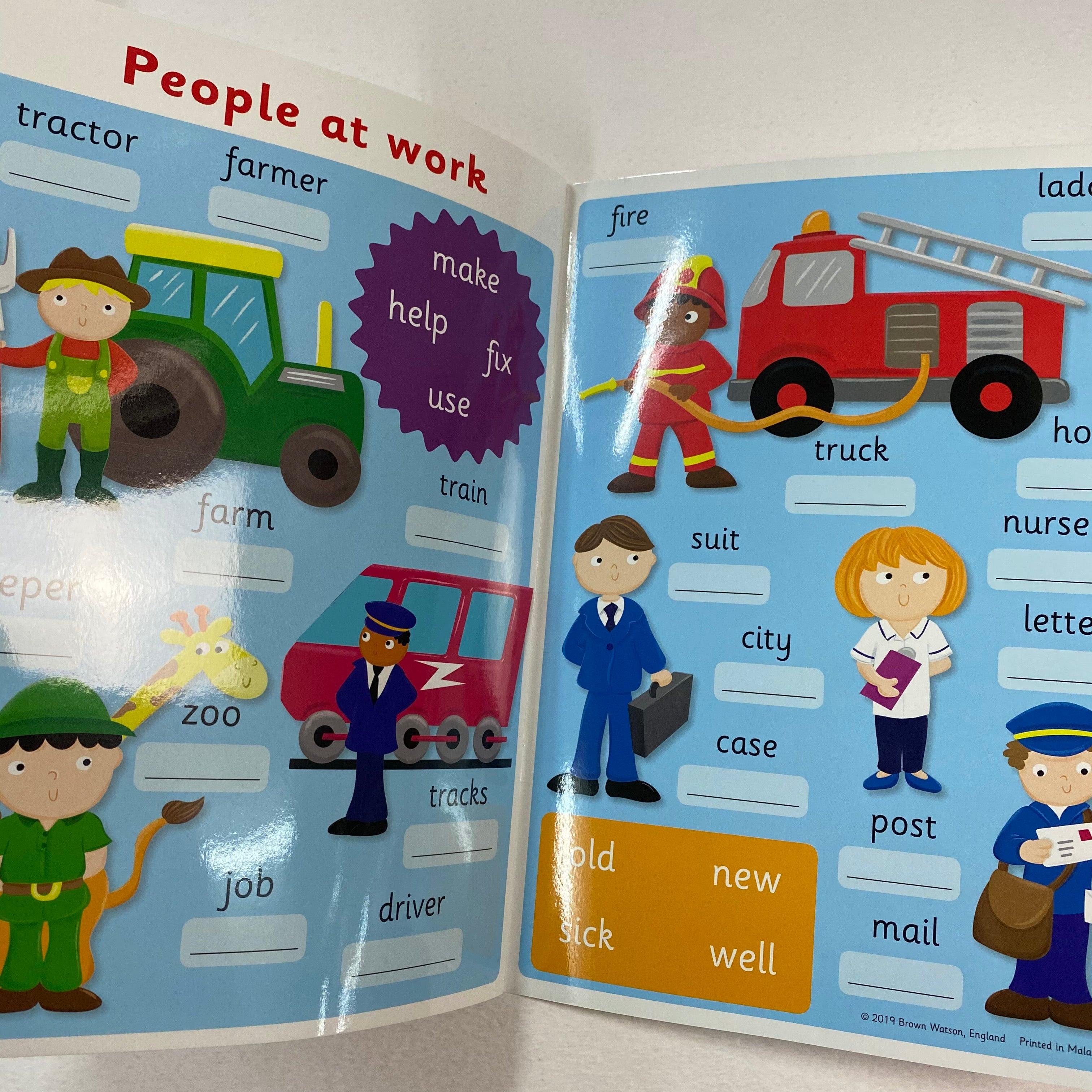 Wipe Clean - FIRST WORDS with pen - Spectrawide Bookstore