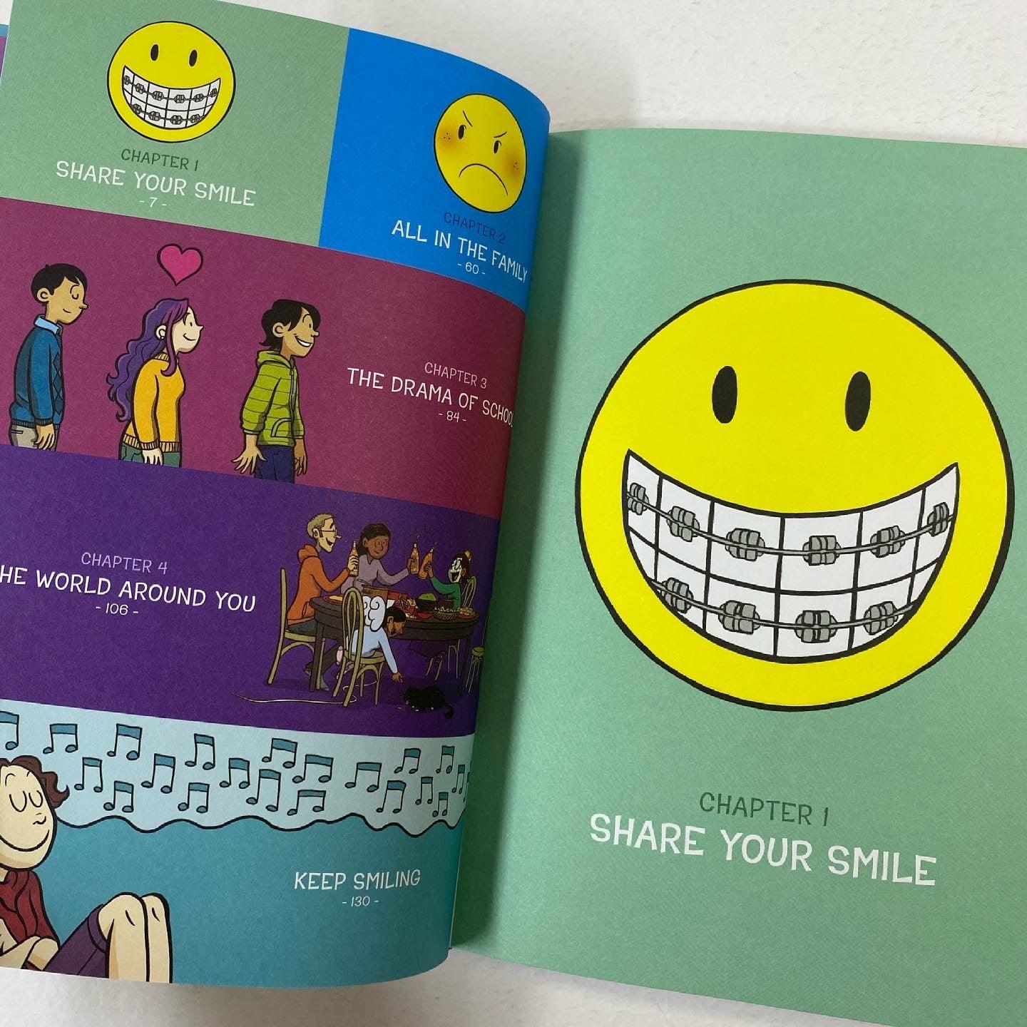 Raina Telgemeier - Share Your Smile - Hardback - Spectrawide Bookstore