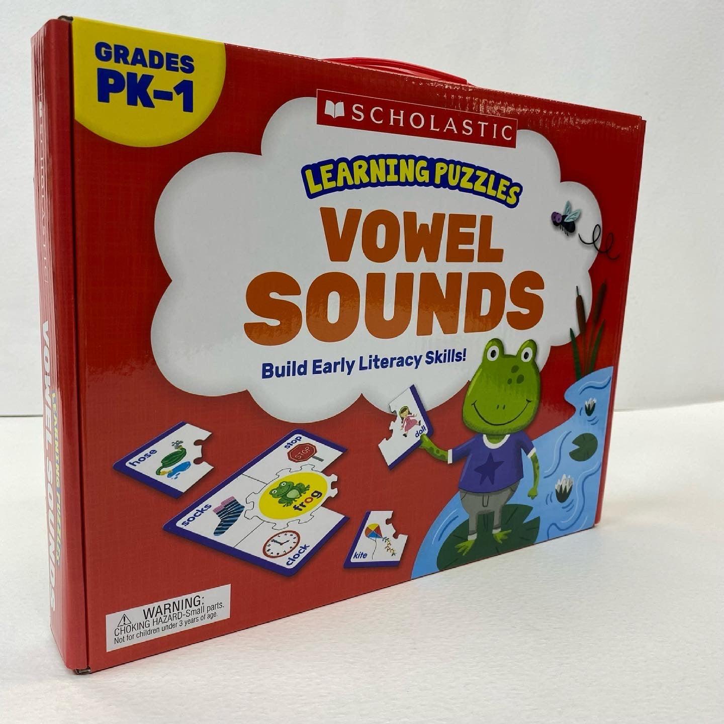 Learning Puzzles: Vowel Sounds Build Early Literacy Skills Grades PK-1 - Spectrawide Bookstore