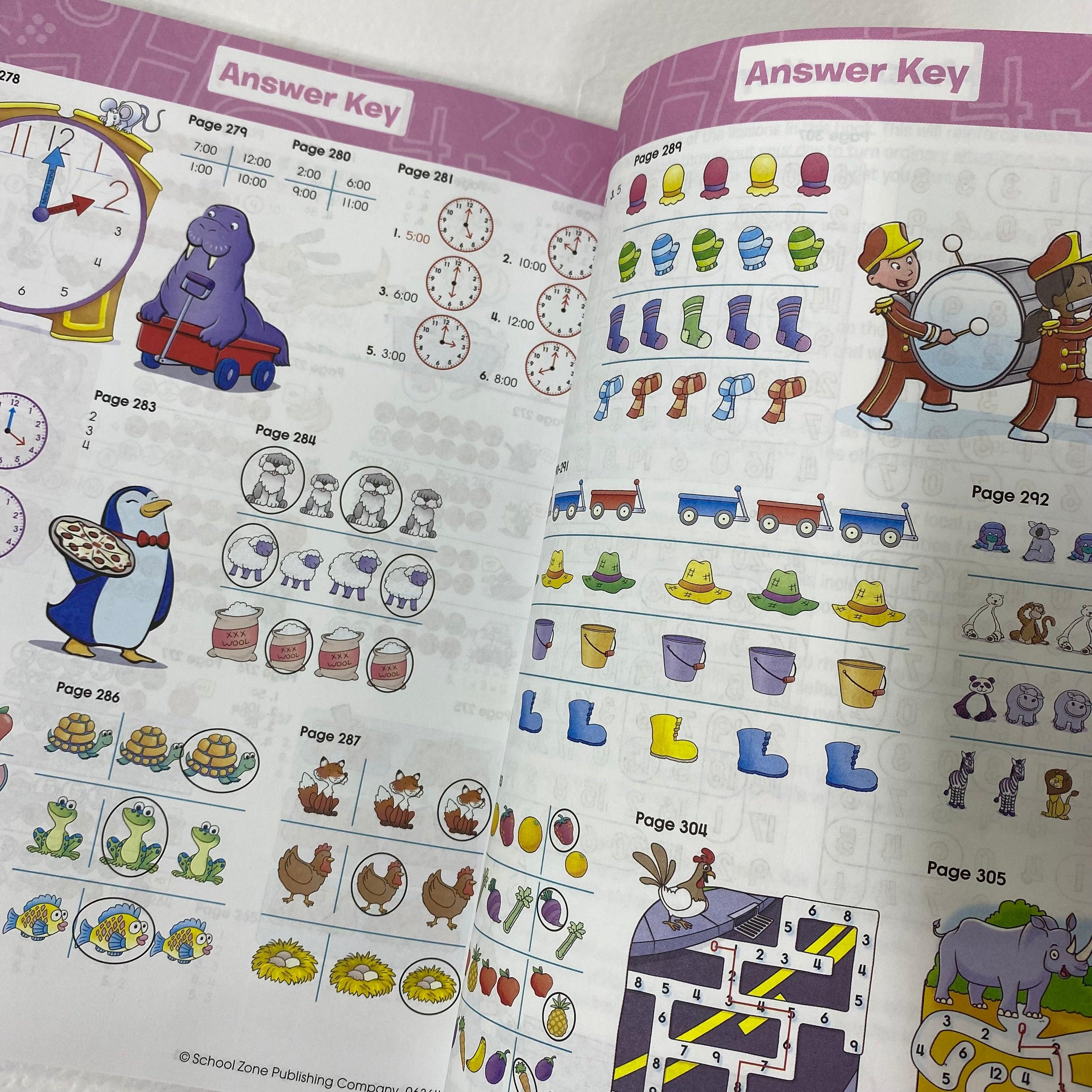 School Zone Big Math K-1 Workbook Ages 5-7 - Spectrawide Bookstore