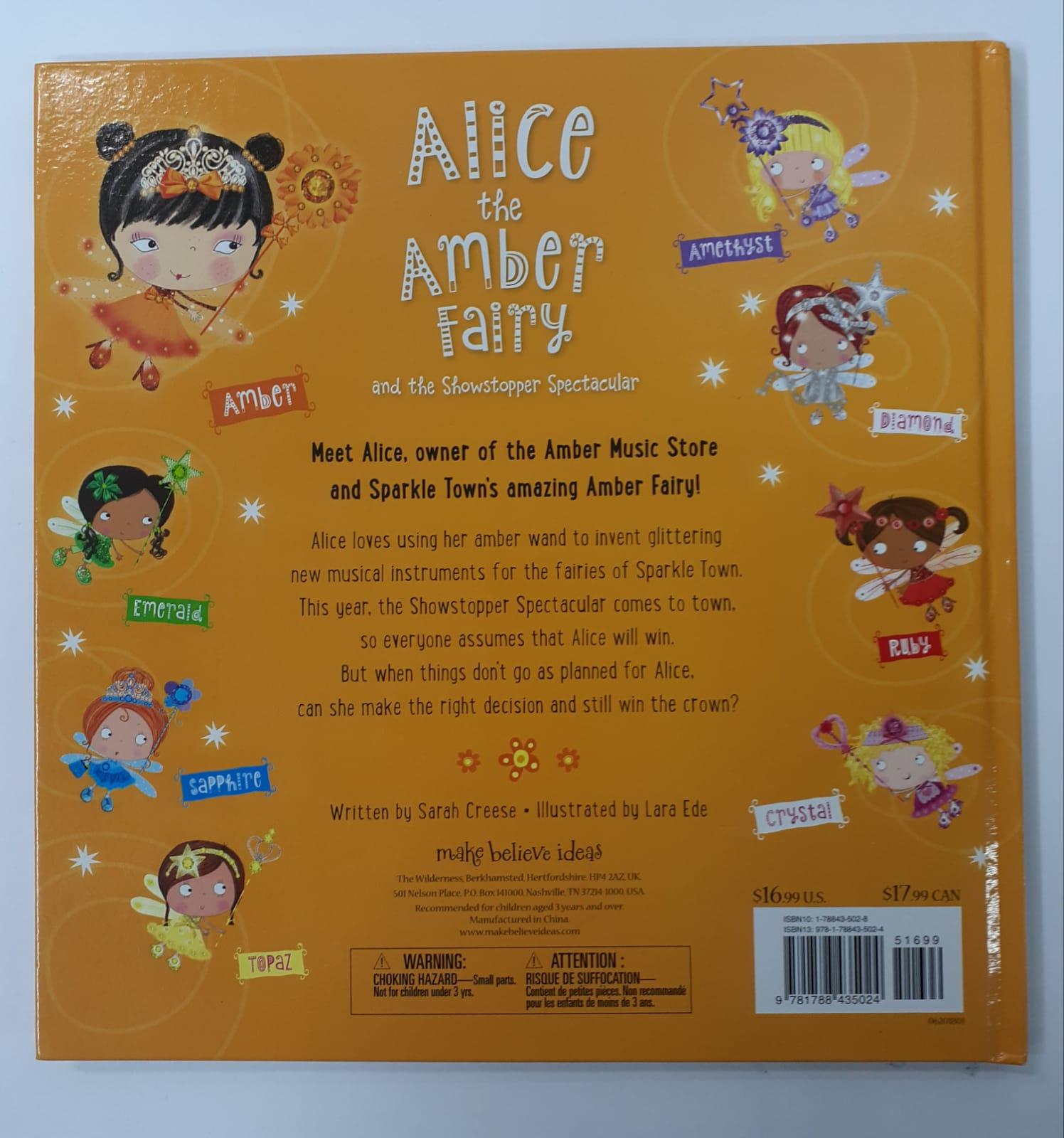 Sparkle Town Fairies - Alice the Amber Fairy and the Showstopper Spectacular - With Two-Way Sequins! - Spectrawide Bookstore