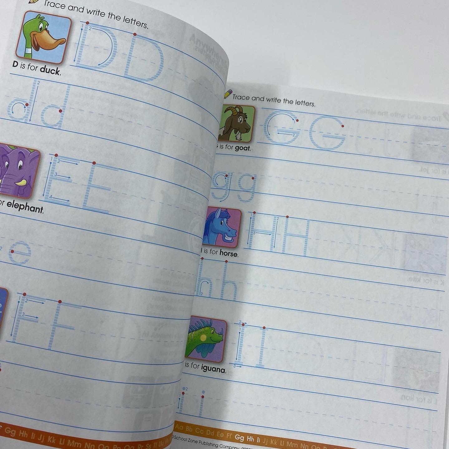 School Zone A Get Ready! Book Alphabet Ages 3-5 - Spectrawide Bookstore