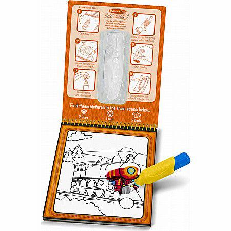 Melissa & Doug On the Go - Vehicle Water-Reveal Pad - Water Wow! Color with Water, Let Dry, Color Again! - Spectrawide Bookstore