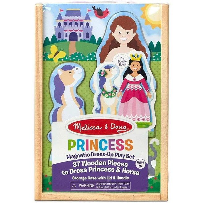 Melissa & Doug Wooden Princess - Magnetic Dress-Up Play Set - Spectrawide Bookstore