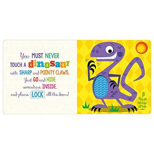 Never Touch a Dinosaur - Touch and Feel Board Book - Spectrawide Bookstore