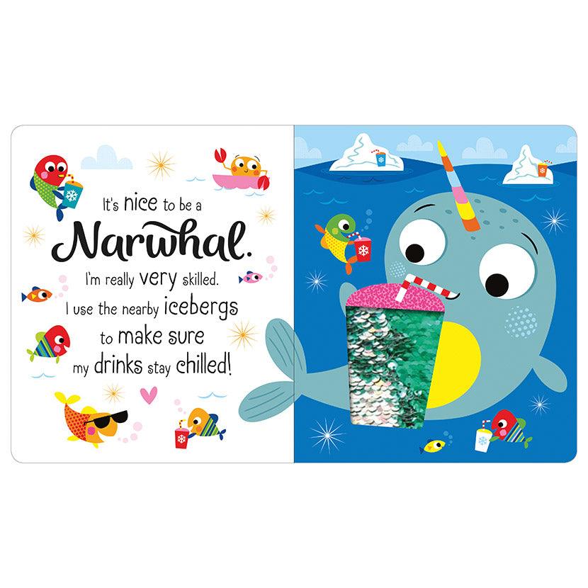 It's Nice to Be a Narwhal - With 2-way Sequins! - Spectrawide Bookstore