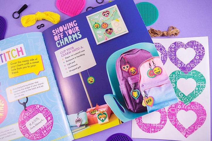 KLUTZ - BFF BACKPACK CHARMS - STITCH 6 KEYCHAINS! (Book and Craft Kit) - Spectrawide Bookstore