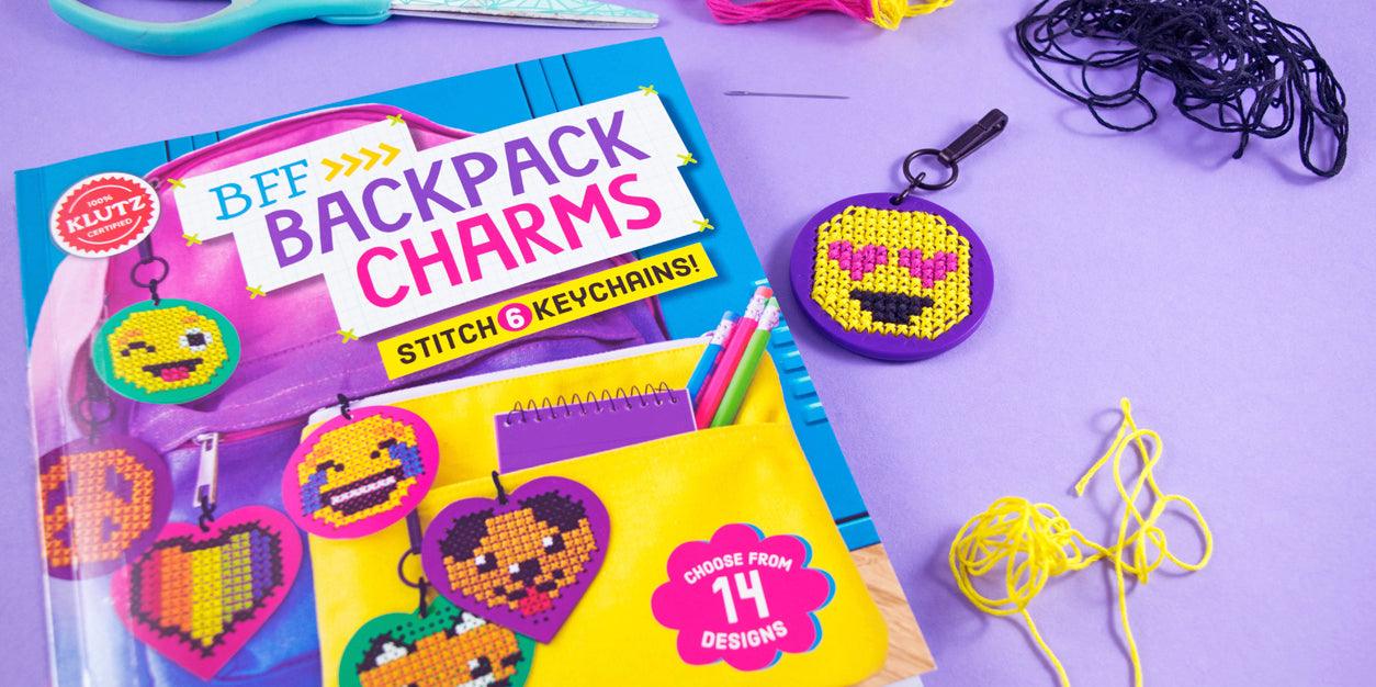 KLUTZ - BFF BACKPACK CHARMS - STITCH 6 KEYCHAINS! (Book and Craft Kit) - Spectrawide Bookstore